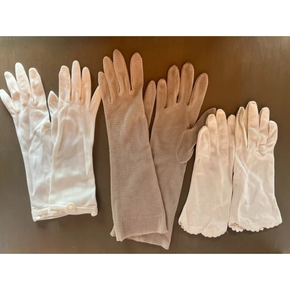 Lot 3 Pair Vintage Gloves Opera Gloves Costume‎ Theater 1920s - 1960s Wardrobe